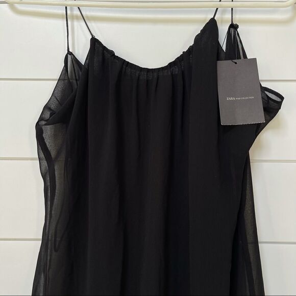 NWT Zara w&b collection little black dress - Picture 8 of 14